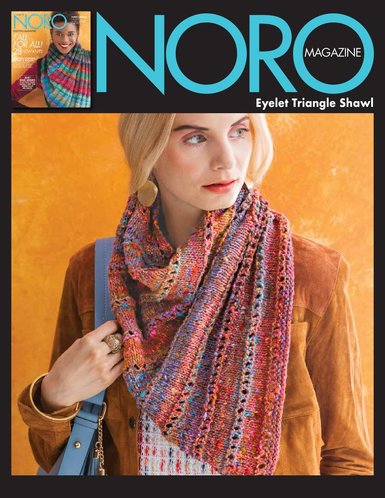 Eyelet Triangle Shawl Wrap Knitting Pattern