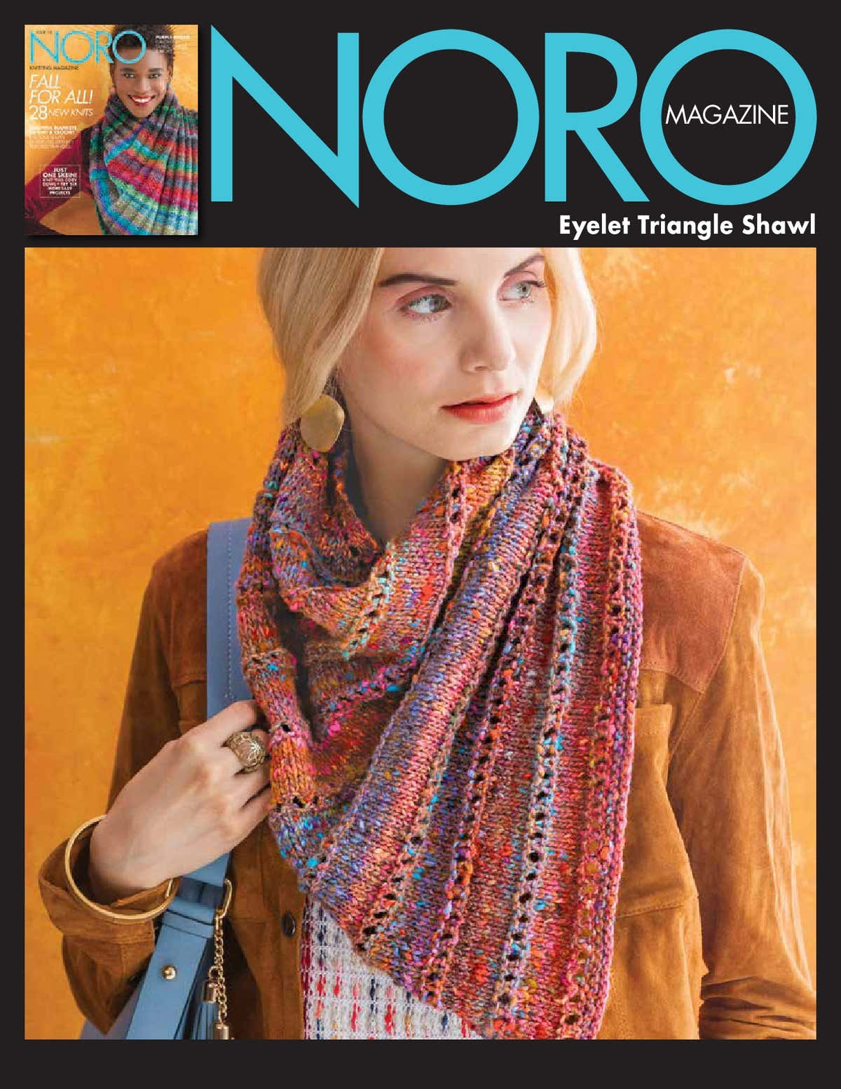 Eyelet Triangle Shawl Wrap Knitting Pattern