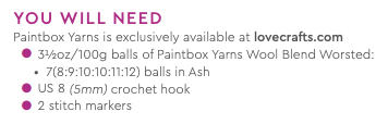 Paintbox Yarns Cinnamon Swirl Sweater Crochet Pattern