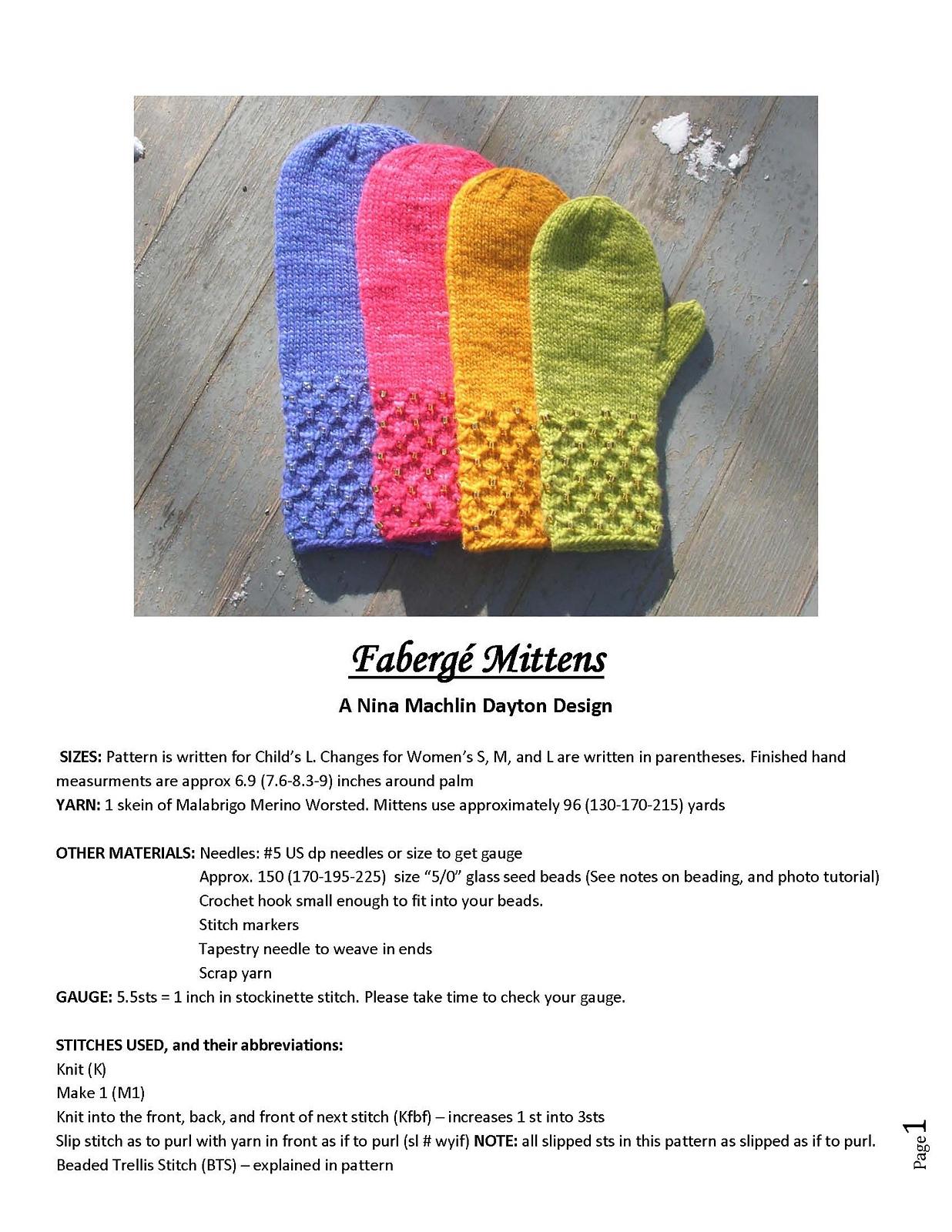 Faberge Mittens