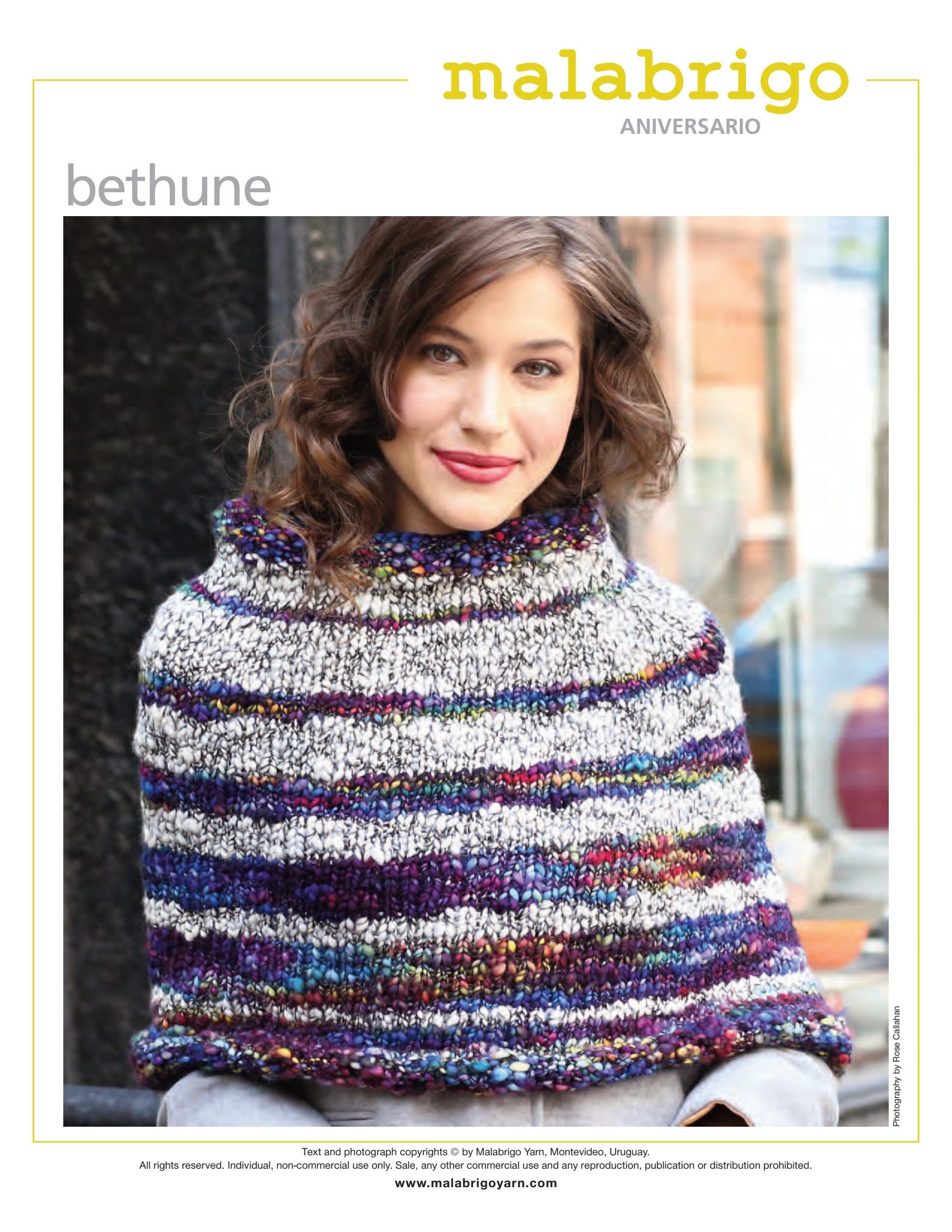 Malabrigo Bethune Cape Knitting Pattern