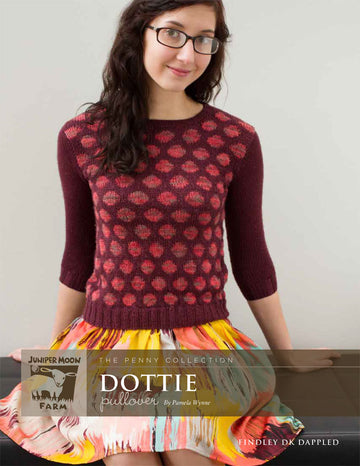 Dottie Pullover in Juniper Moon Farm Findley DK and Findley DK Dappled