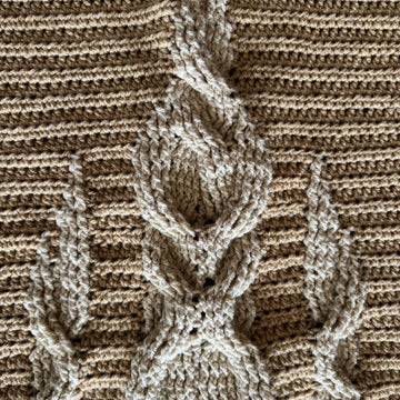 Crochet Cappuccino Throw