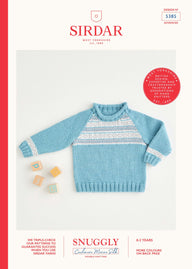 Sirdar Raglan Fair Isle Sweater Jumper Knitting Pattern