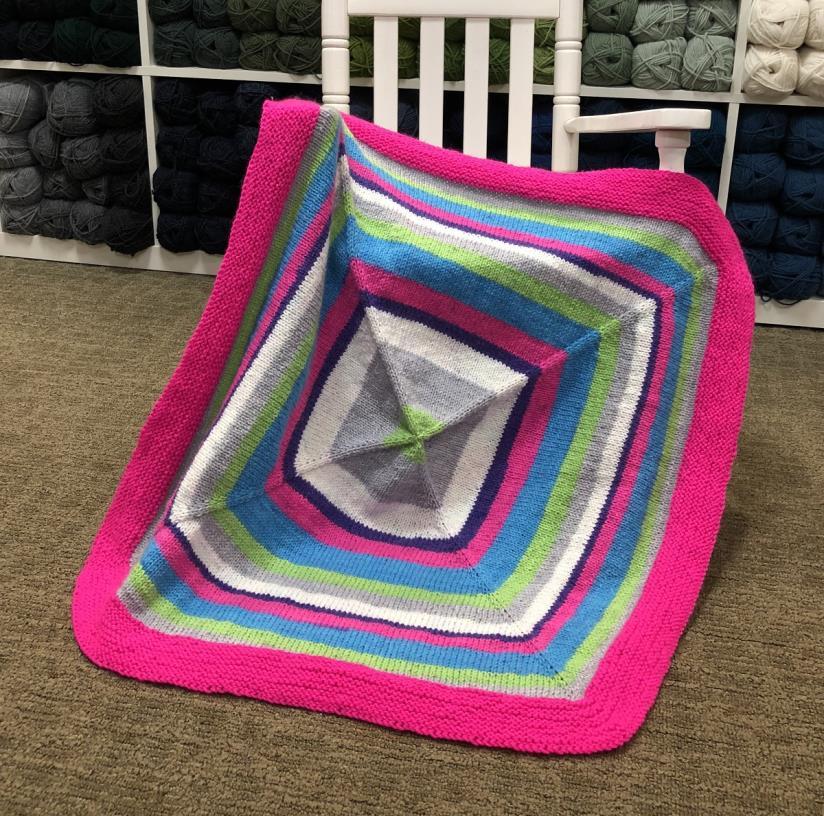 Plymouth Yarn Inside Blanket Knitting Pattern