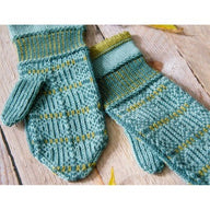 Valley Yarns Sixth Button Mittens Knitting Pattern