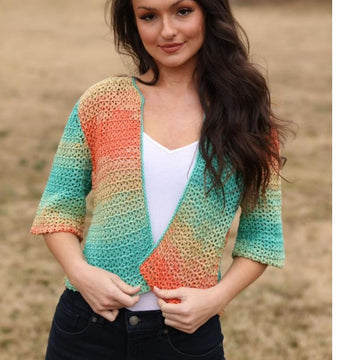 Plymouth Yarn 3394 Crocheted Carnivale Cardigan PDF