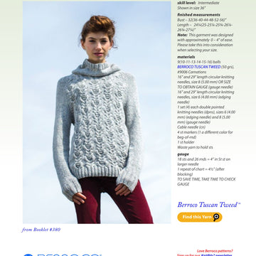 Berroco Woodbine Jumper Knitting Pattern