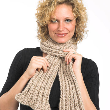 Ruffled Scarf in Plymouth Baby Alpaca Grande - F281 - PDF