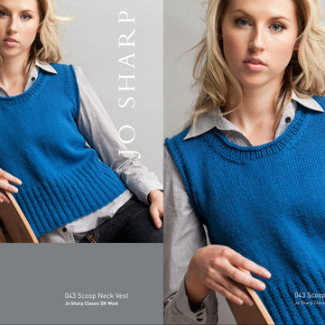 Jo Sharp Scoop Neck Vest Knitting Pattern