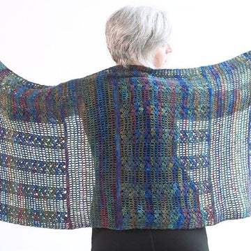 Eveleth Shawl in Berroco Millefiori Light Luxe PDF