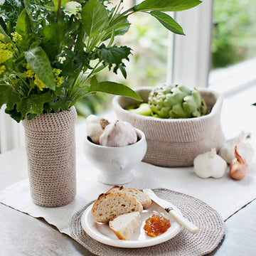 Churchmouse Studio Crocheted Baskets in Rowan Handknit Cotton/allhemp 6
