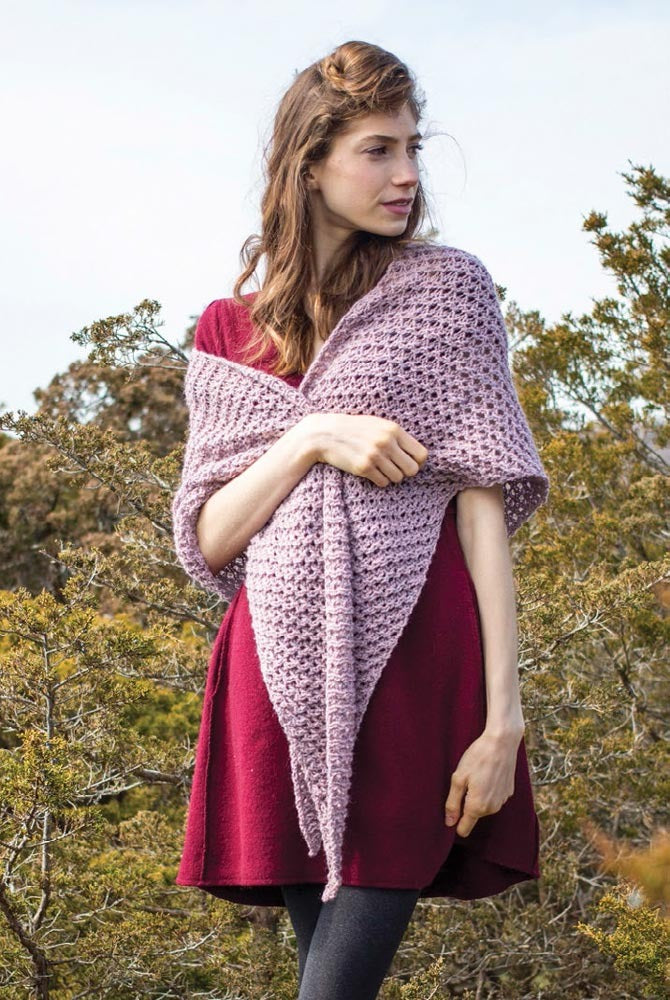 Trout Lily Shawl Wrap Knitting Pattern