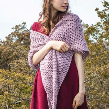 Trout Lily Shawl Wrap Knitting Pattern