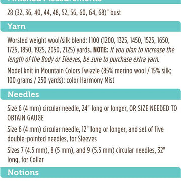 Acadia Top-Down Pullover #102