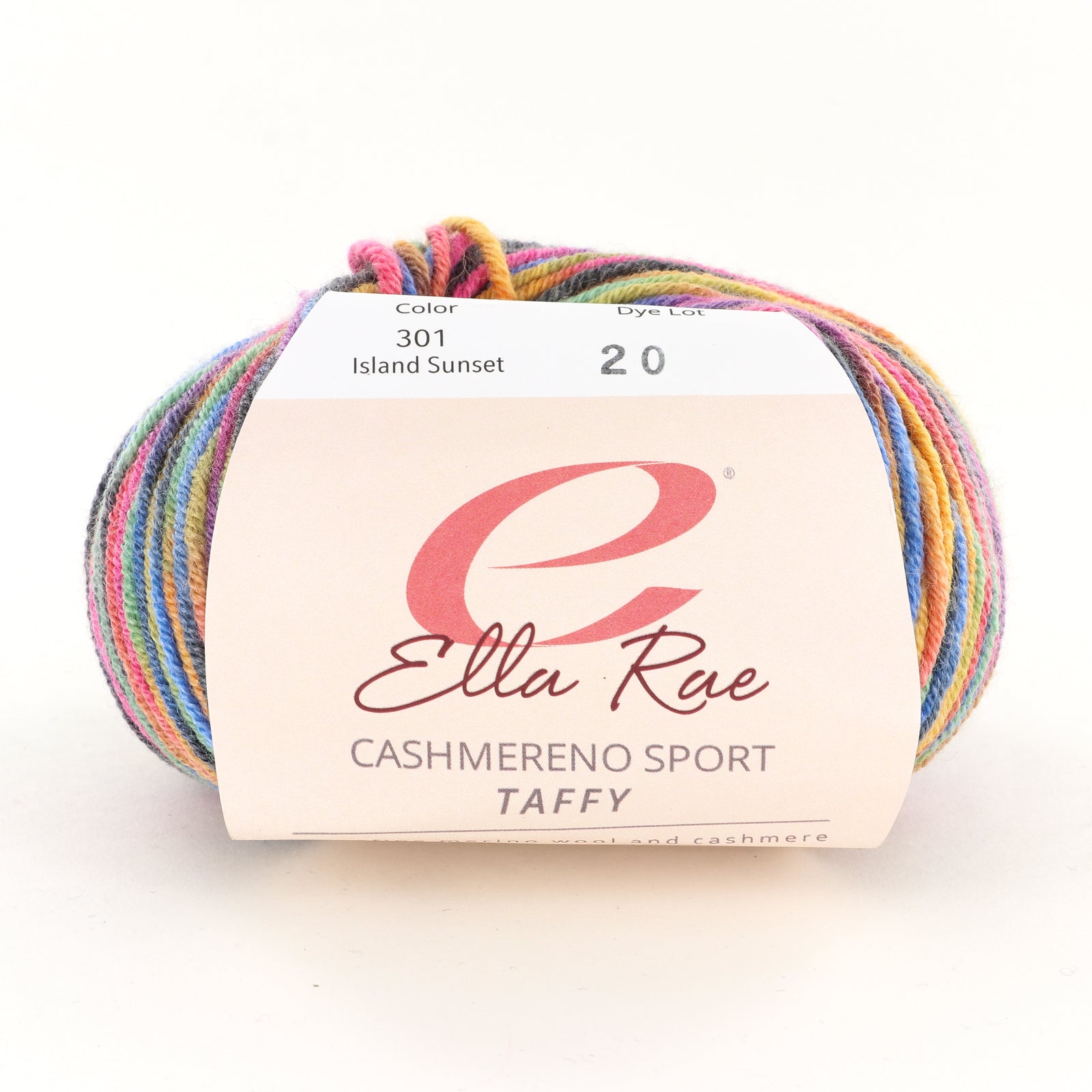 Ella Rae Cashmereno Sport Taffy Yarn - Merino Wool Sport