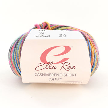 Ella Rae Cashmereno Sport Taffy Yarn - Merino Wool Sport
