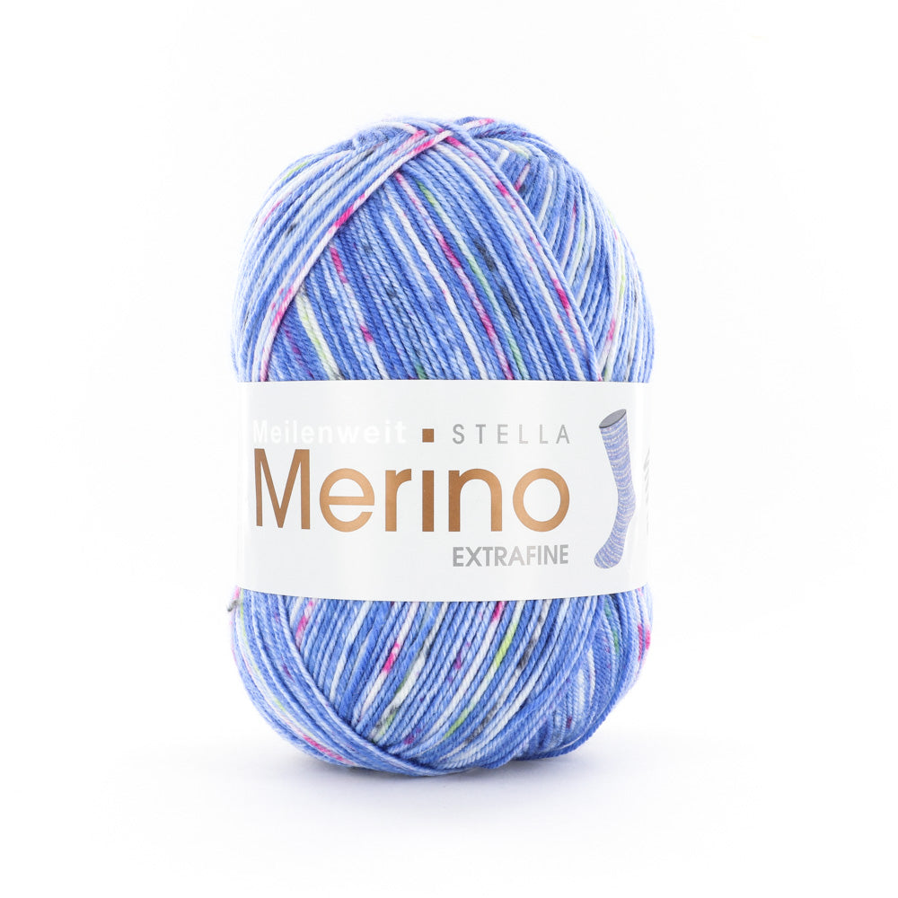 Lana Grossa Meilenweit 100 Merino Extrafine Stella Yarn - Merino Wool 4 Ply