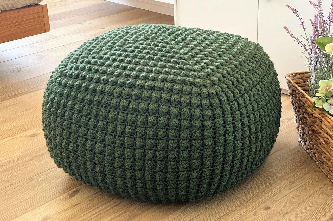 Square Bobbles Pouf