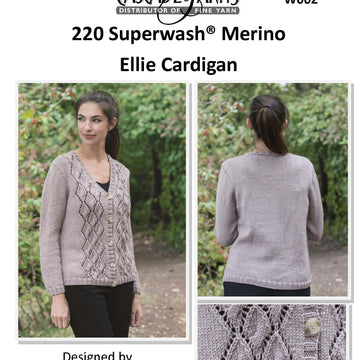 Cascade Yarns W Ellie Cardigan Knitting Pattern