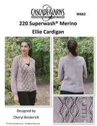 Cascade Yarns W Ellie Cardigan Knitting Pattern