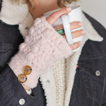 Newsboy Cap and Hand Warmers