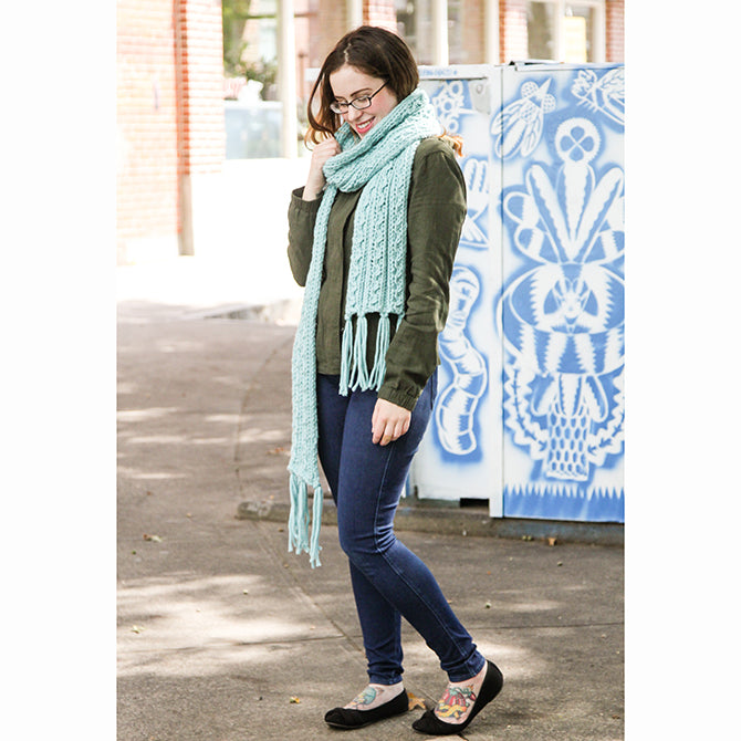 Valley Yarns Ziggy Scarf Knitting Pattern