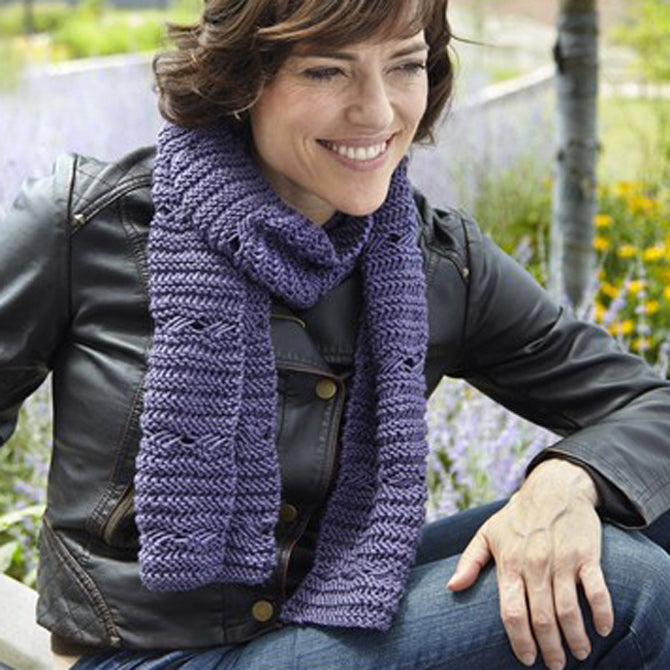 Valley Yarns Twig Scarf Knitting Pattern