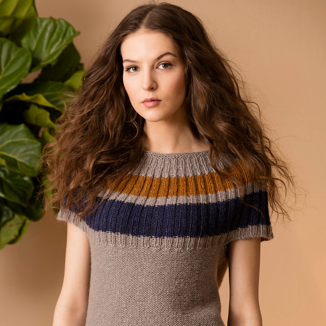 Stacy Charles Fine Yarns Union Square Top Knitting Pattern