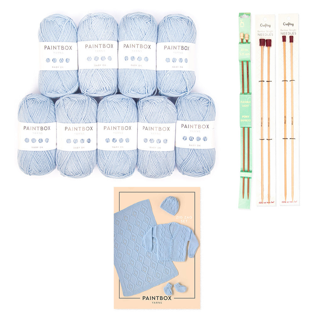 Paintbox Yarns Baby DK Zig Zag Set 9 Ball Project Pack