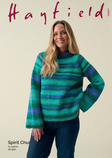 Circular Raglan Sweater Jumper Knitting Pattern