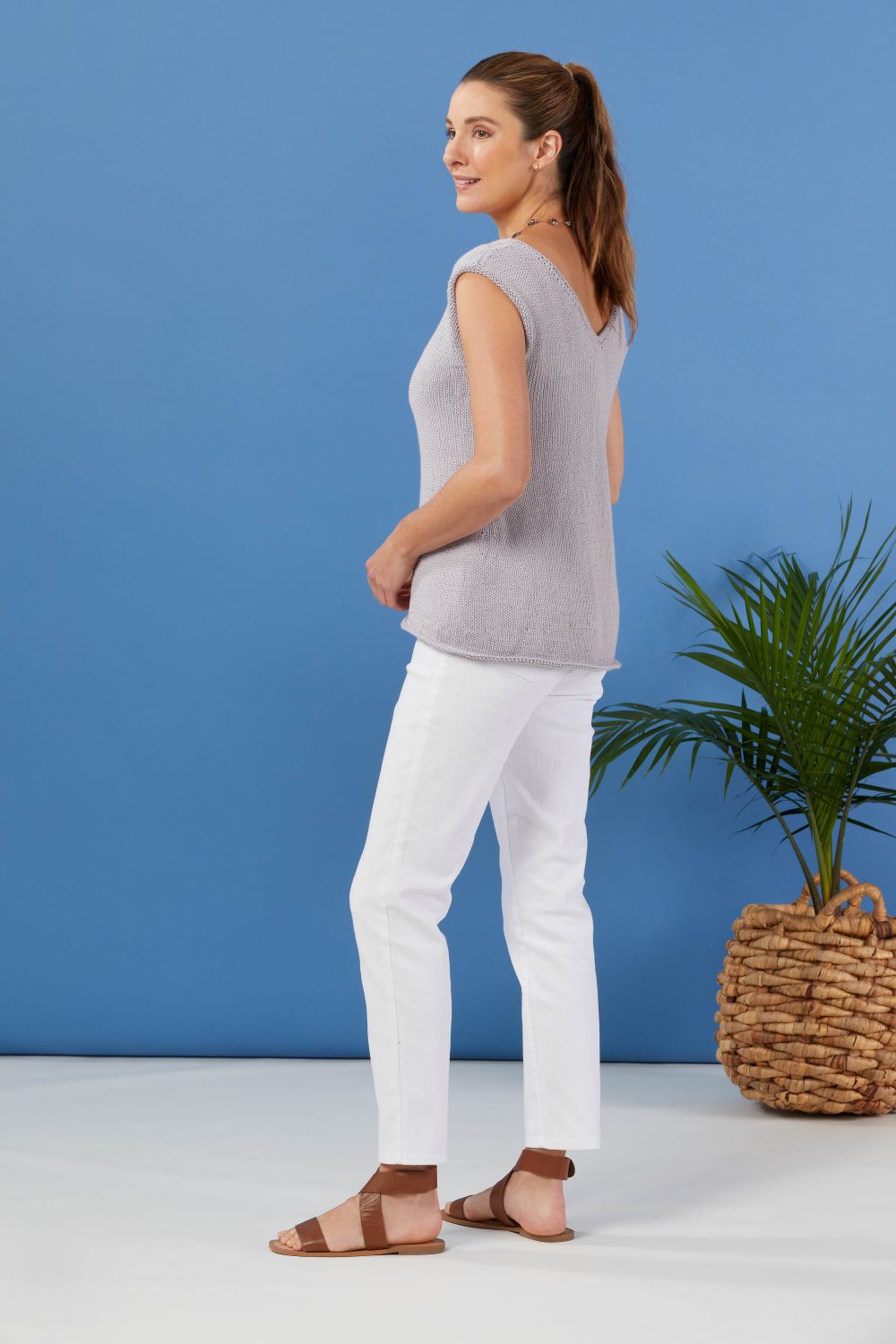 Valley Yarns Bonita Springs Slipover Knitting Pattern