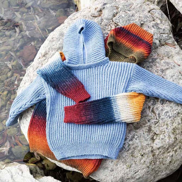 Lang PTO28-02 Hooded Sweater Jumper Knitting Pattern