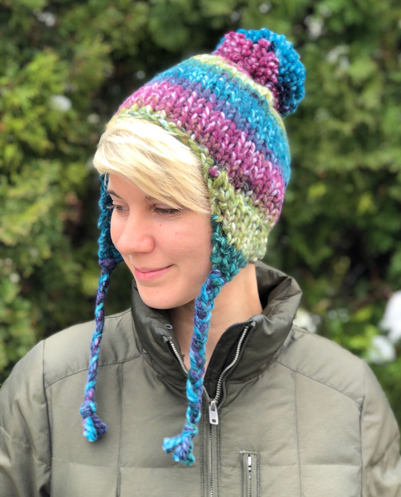 Earflap Hat Knitting Pattern