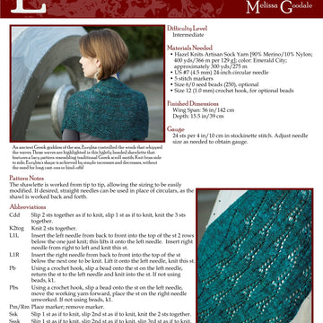 Stick Chick Knits Eurybia Wrap Knitting Pattern