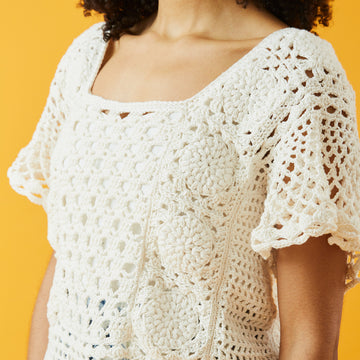 Paintbox Yarns Datura Bloom Top Crochet Pattern
