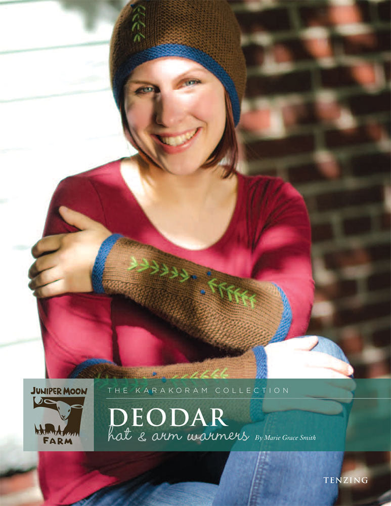 Deodar Hat & Arm Warmers Set in Juniper Moon Farm Tenzing - PDF
