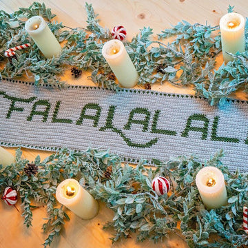 Falalalala Crochet Table Runner