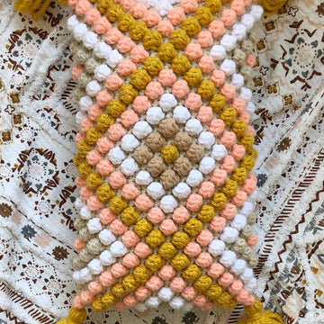 Saffron Diamonds Cushion