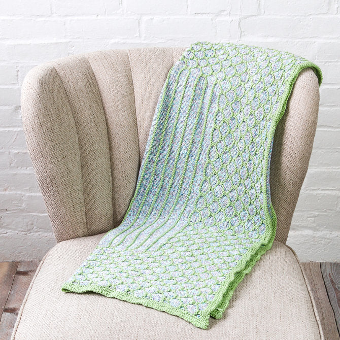 Tahki Yarns Palmetto Baby Blanket Knitting Pattern