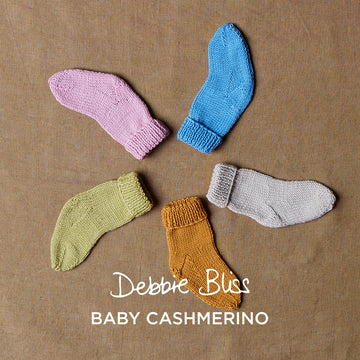 Debbie Bliss Super Simple Baby Socks in Baby Cashmerino PDF
