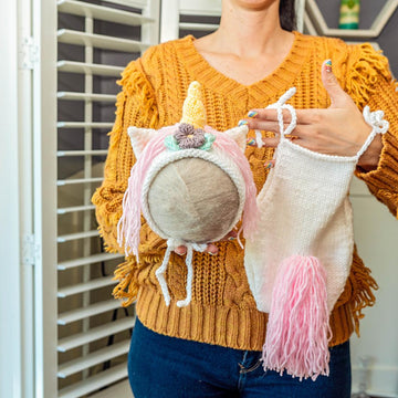 Unicorn Baby Knit Outfit Pattern