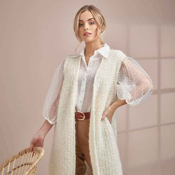 Rowan Teddy Gillet Waistcoat Knitting Pattern