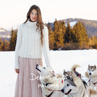 Debbie Bliss Turtleneck Cabled Sweater Knitting Pattern