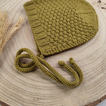 Mossy Baby Bonnet | 0-24 months