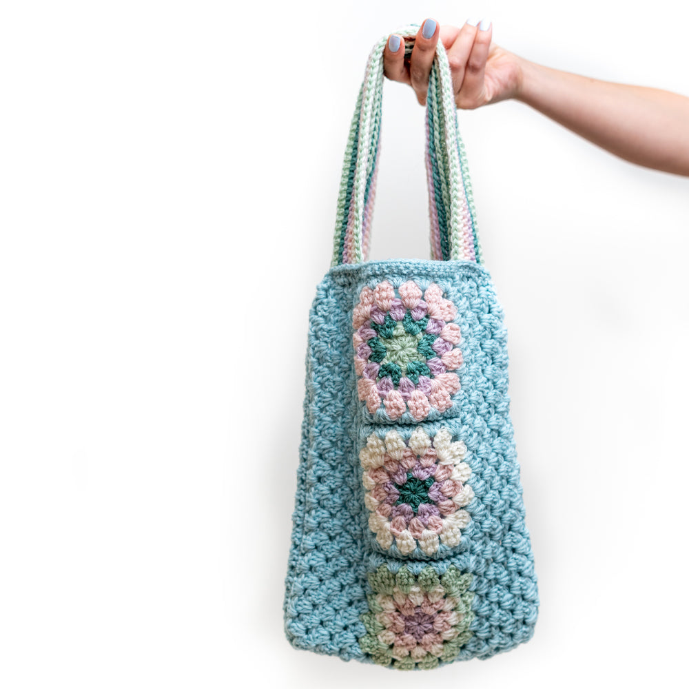 Paintbox Yarns Granny Square Tote Crochet Pattern