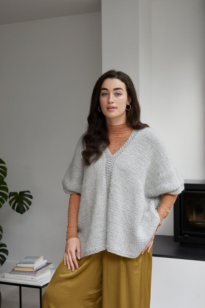Debbie Bliss Clara Poncho Knitting Pattern