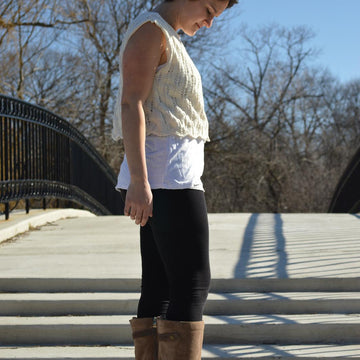 Cropped Lace Tee