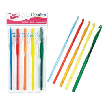 Susan Bates Crystalites Crochet Hooks