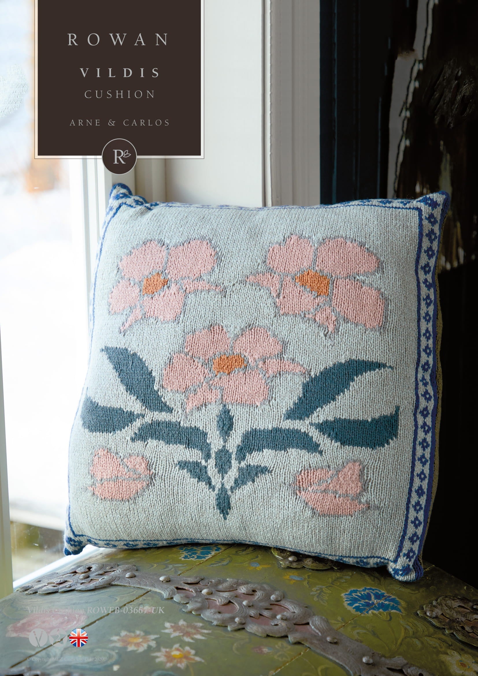 Rowan Vildis Cushion Homeware Knitting Pattern
